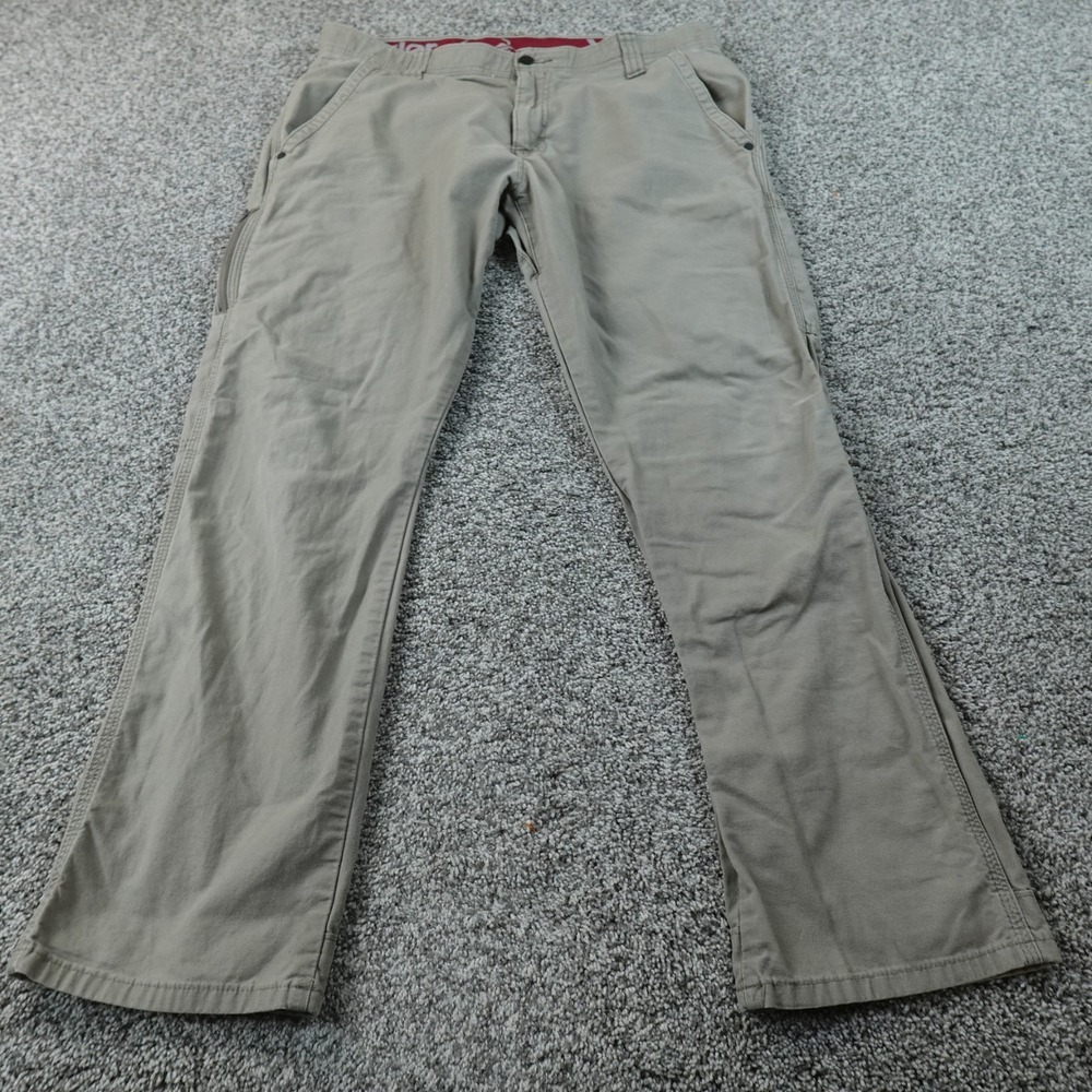 Wrangler Pants Mens 36X30 Beige Brown ATG Cargo Utility Stretch Outdoor Hiking
